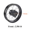 M12/M15 14" Inch Front Rear Wheel 2.50-14" 3.00-14" Alloy Rim For KAYO BSE Apollo Xmotos Racing Supermoto Dirt Pit bike Off Road