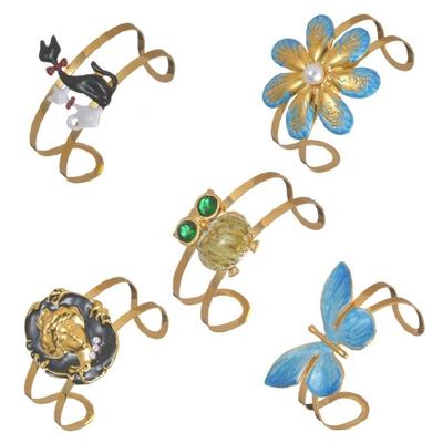 Fashion Forward Adjustable Cuff Bangle Butterfly Inspired Stainless Steel Jewelry Accessories For Everyday Wear