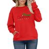 Women's Fashionable Casual Plus-Size Long Sleeve Pullover Printed Sweatshirt