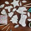 Foil Sheet Art Craft Kit Embossing Tools with Aluminum Foil Sheets Wire Rolls Stickers Foil Embossing Kit for Decoration