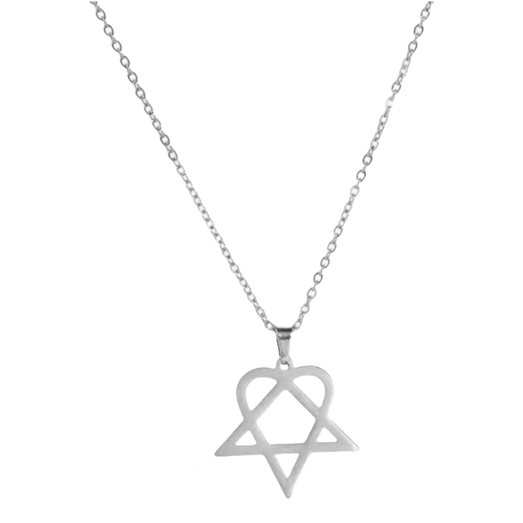 Irregular Five Pointed Star Necklace Stainless Steel Gold Plated Geometric Pendant For Women Daily Jewelry