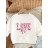 European Sizes Cute Print Pattern 0-3 Years Old Kid Comfortable Spring Thin Round Neck Sweatshirt Heart-Shaped LOVE Design