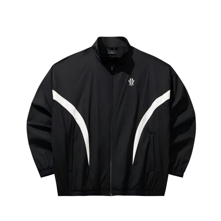 

Anta Kyrie Series American Vintage Trend Letter Stand Collar Loose Jacket Unisex jackets 172621603-2 L