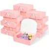 2 Stück - Deckel Geschenkbox mit Schleife Brautjungfern Heiratsantrag Box Geburtstagsgeschenk, Shower Party Valentinstagsgeschenke Valentinstag