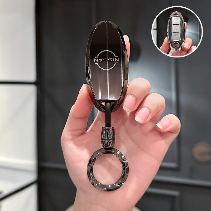 Suitable for Nissan X-Trail t32 t33 Keychain Zinc Alloy Car Key Case Protective Case Key Bag Accessories