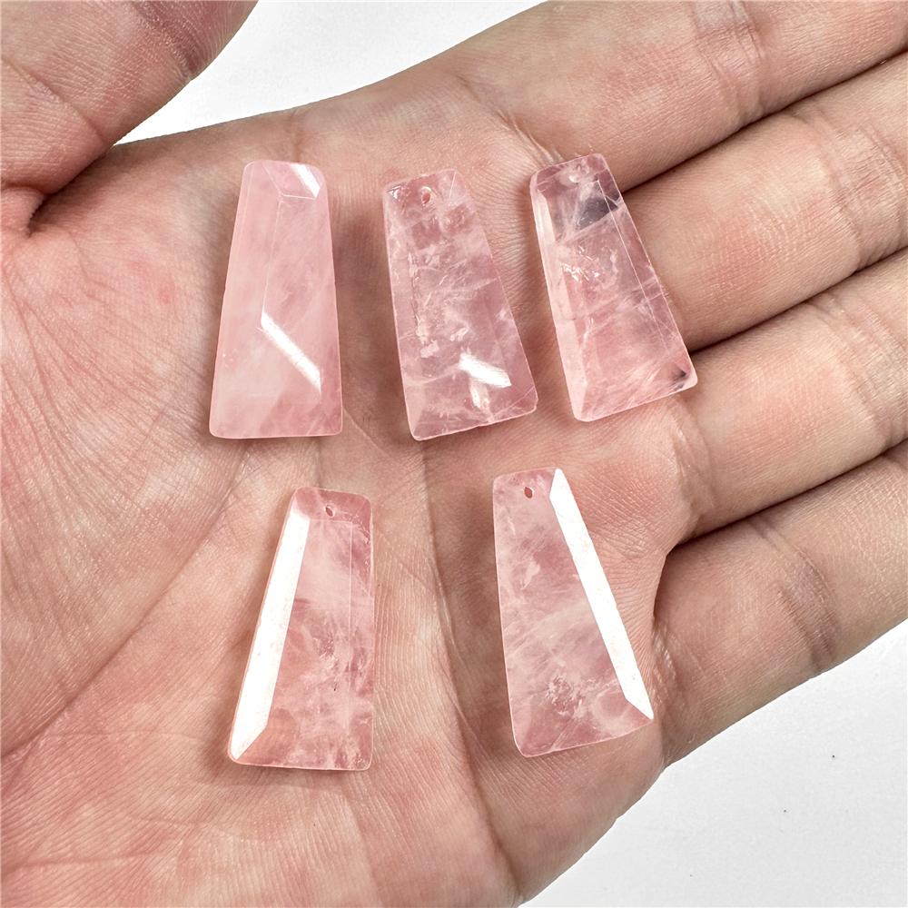 Trapezoid Natural Stone Pendants Labradorite Tiger Eye Amethysts Lapis Gems Beads Pendant For Finding Making Necklaces Earrings