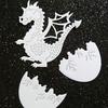 Šablony na vyřezávání kovů Dragon and Egg pro DIY scrapbookové fotoalbum Papírová karta Dekorativní řemeslo