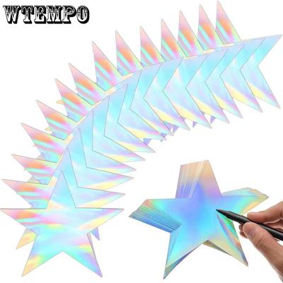 WTEMPO 24PCS 28CM Festivals Wedding Birthday Party Holiday Decorations DIY Solid Color Five-pointed Star Signature Boards Creative Photography Props