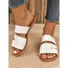 Sandal Slippers Women Spring Summer Casual Outer Wear Set Toe One Strap Flat Bottom Slippers