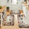 1Pcs Cartoon Country Pattern Floor Mat Modern Kitchen Polyester Rug, Non-Slip Colorful Indoor Carpet, For Home Bathroom Bedroom Living Room Decor