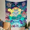 Star Vs the Forces of Evil Colorful Tapestry Wall Hanging Hanging Tarot Hippie Wall Rugs Dorm Home Decor