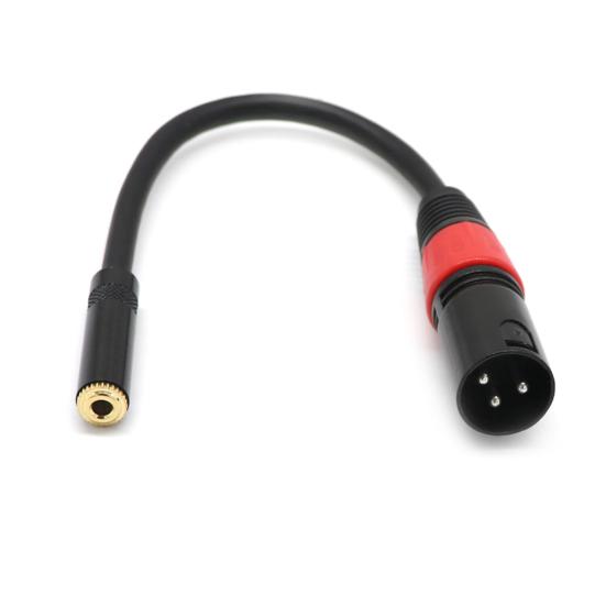 Portable Stereo Microphone 3.5 Female to Adapter Cord XLR Male Jack Wire Cable