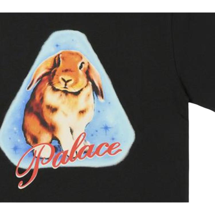 Palace Bunny T-Shirt Black Unisex Tops P26TS009