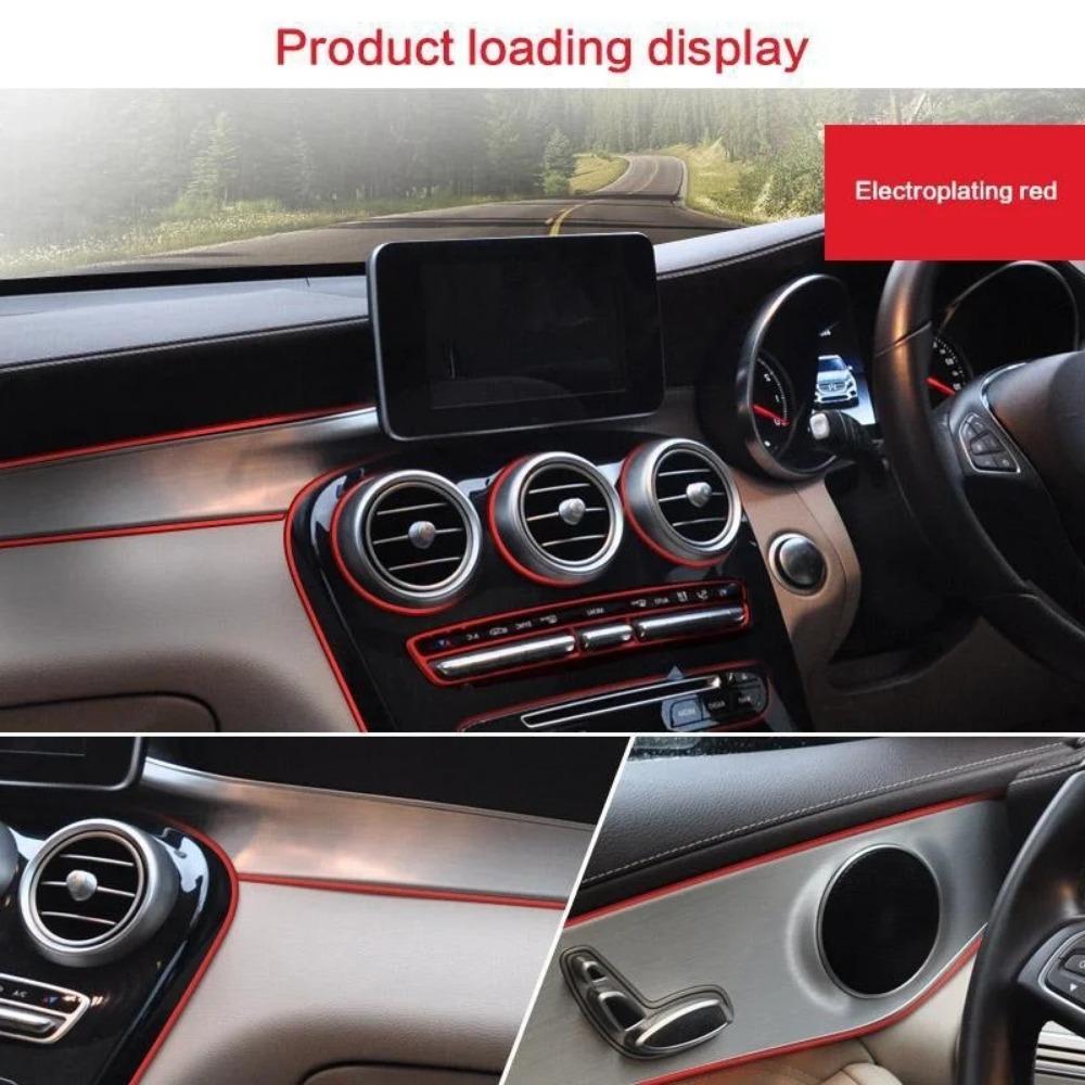 10M-3M Universal Car Moulding Decoration Flexible Strips 5M/3M Interior Auto Mouldings Car Cover Trim Dashboard Door Car-styling