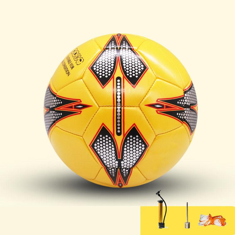 

Футбольный мяч из искусственной кожи, носимый футбольный мяч для тренировок и соревнований, спортивные товары, размер 4/5 Size 5 жёлтый