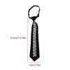 Clothing Decoration Locomotive Style Rhinestone Tie Choker Black Crystal Long Necktie Geometric Collar Pre-tied Tie Performance