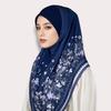 Breathable Eid Al-Fitr Long Floral Turban Adjustable Multiple Colors Printed Arab Lady Headscarf Versatile Cotton