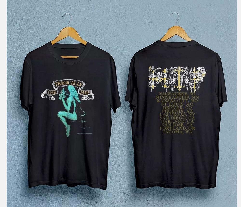 1993 The TRAGICALLY Hip Tour T-Shirt Rock Tee Vintage Rock Canada Unisex T-Shirt XXXL