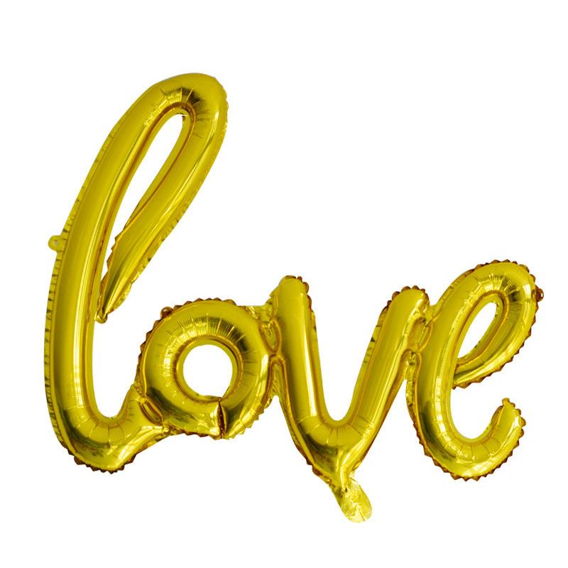 Large One-Piece Love Balloon Valentine'S Day Balloon Wedding Decoration Aluminum Film Balloon Wedding Room Arrangement Qixi Festival