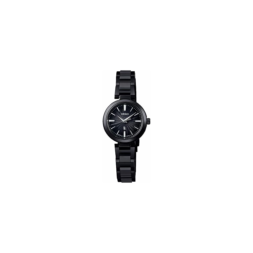 Seiko Lukia SSVR141 Women's Watch Essential Collection Solar Powered All Black Stainless Steel Round 36mm