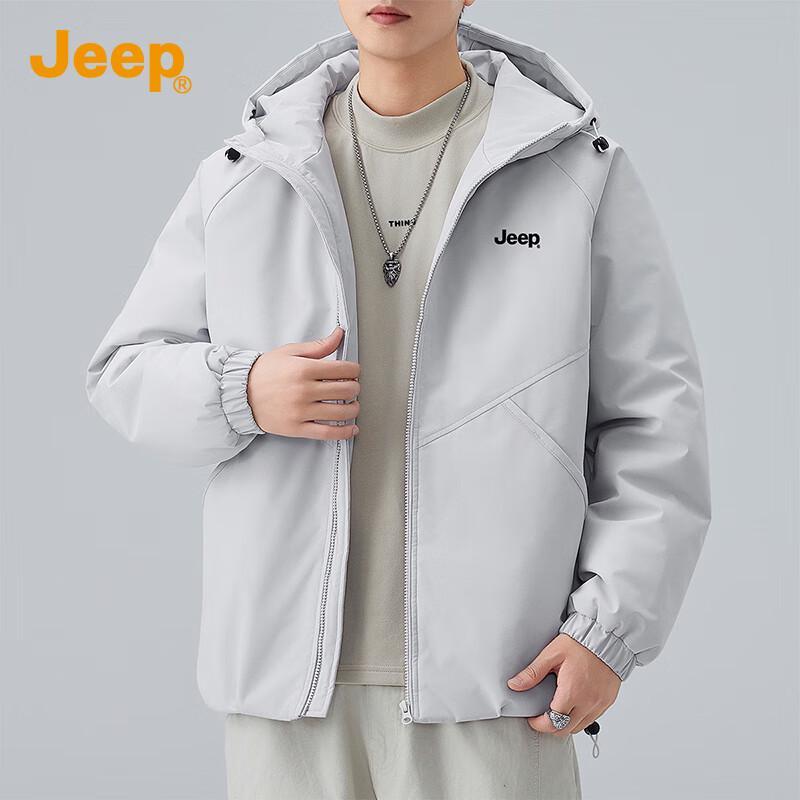 

Jeep Men s Hooded Winter Padded Jacket L