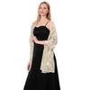 Tulle Tassel Wrap Hollow Out Evening Dress Scarf Embroidery Sequins Shawls  Belly Dancing Belt