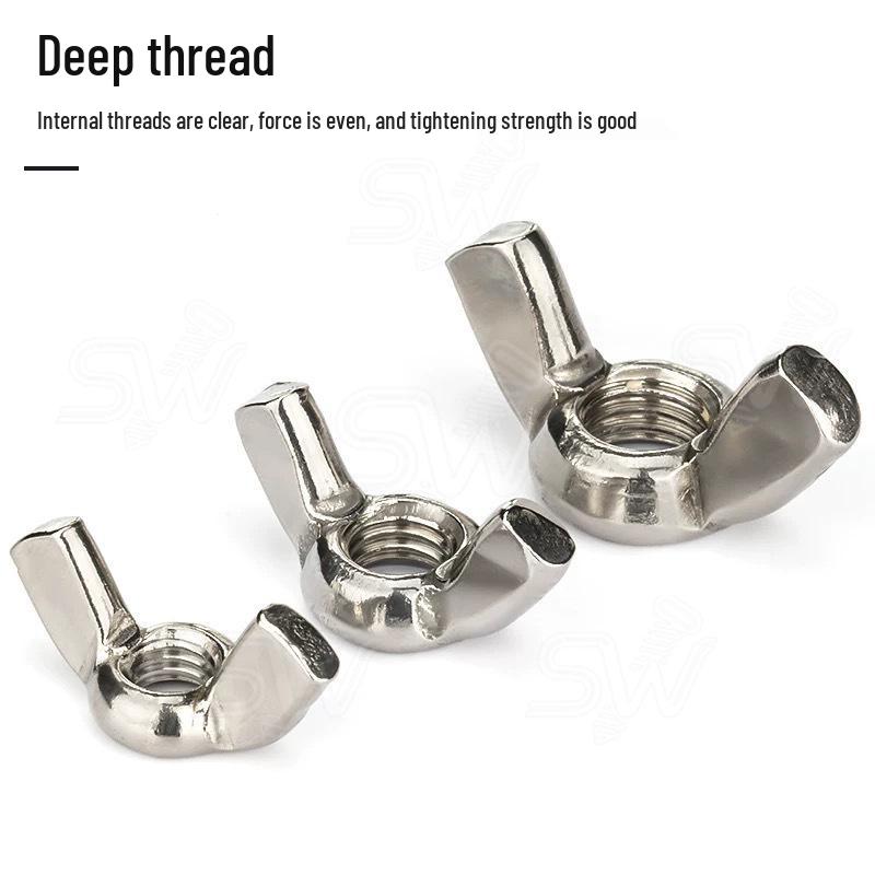 Galvanized Wing, Coin, and Hand-Tightened Nuts (M3, M4, M5)