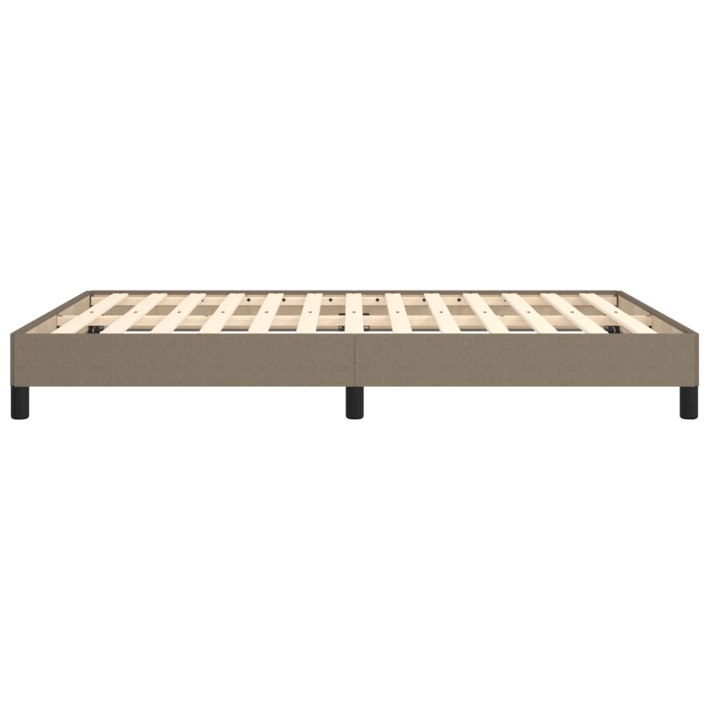 Vidaxl Bed Frame Without Mattress, Taupe, 140X190 Cm, Upholstered