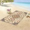 Ethnic Mandala 2D Flat Printed Beach Towel 1Pc Microfiber Sandproof Waterproof Seaside Holiday Sunbathing Mat