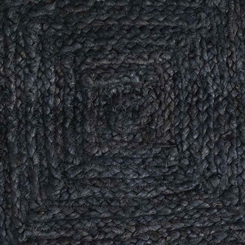 Area Rug Rectangular Dark Gray 60 X 200 Cm Jute