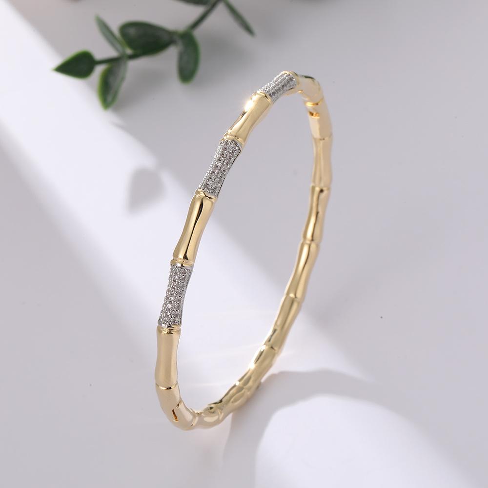 Bamboo Bracelet, Ancient Method Inheritance, Rising Steadily, Bamboo Solid Bracelet Jewelry One Size(18CM~21CM)