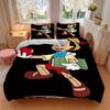 3pcs Apple Pinocchio Design Cartoon Printed Quilt Set - Soft and Comfortable Quilt Cover for Bedroom, Guest Room and Dormitory Decorative Bedding