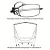 Unisex Foldable Reading Glasses for Presbyopia Stylish Comfortable Spring Hinge Computer Screen Friendly with Protective Case