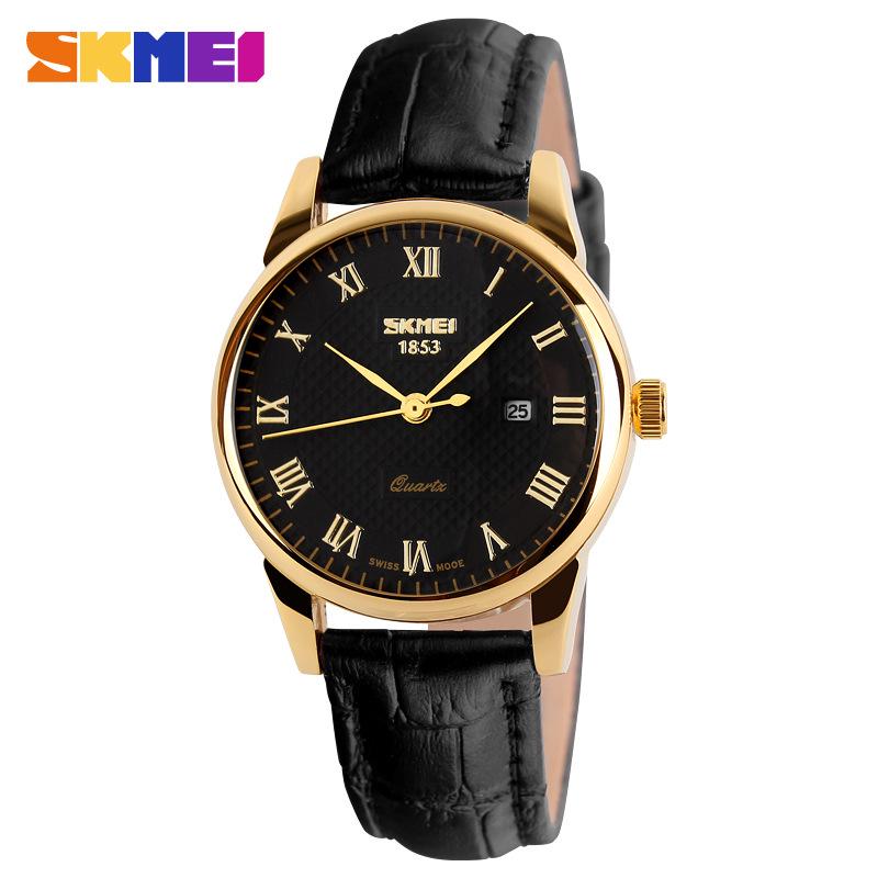 Shikemei Men's Casual Business Watch - Handsome, Elegant, Trendy, Waterproof with Single Calendar; Ideal for Men and Couples.
