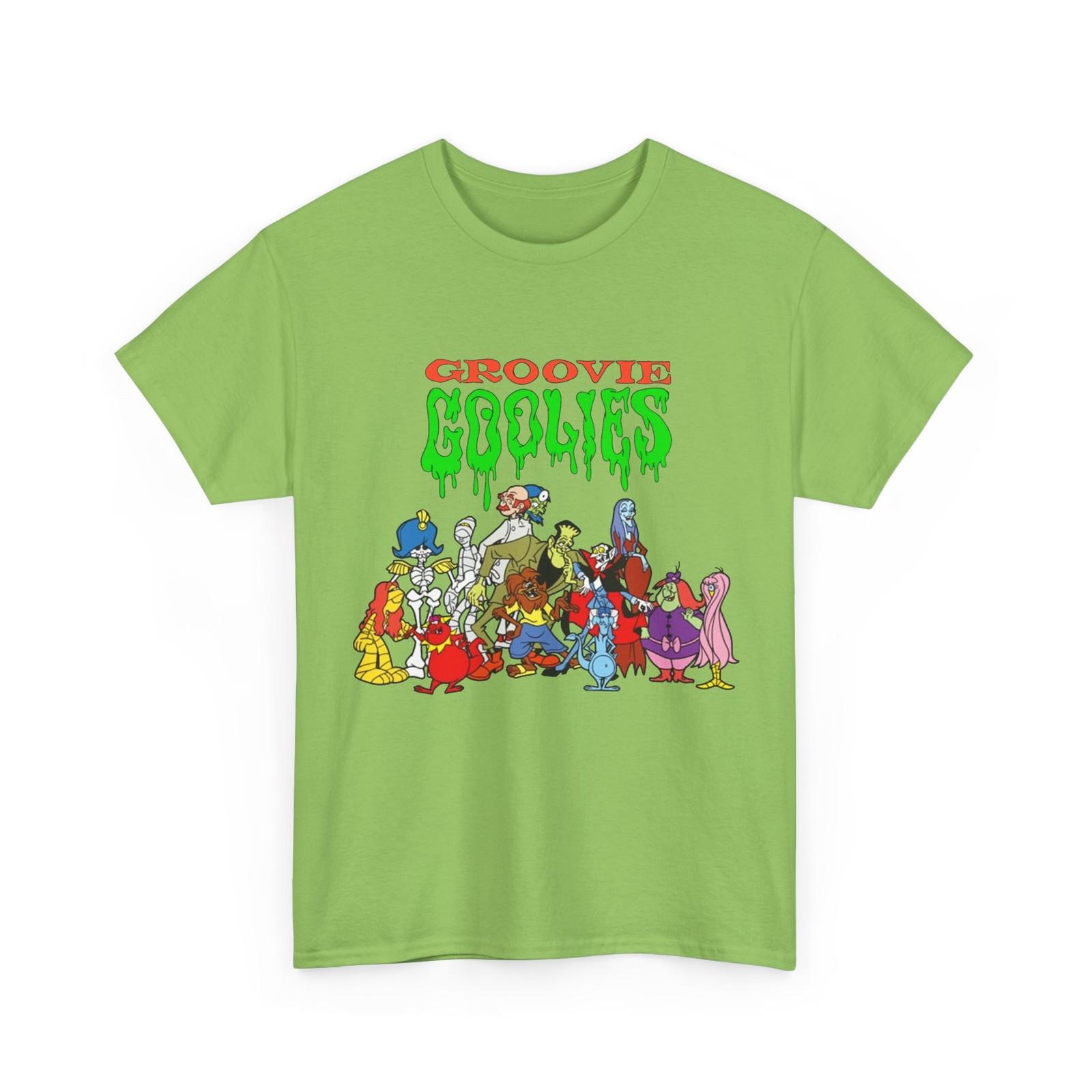 

Groovie Goolies T-Shirt Mens Womens Tees Top - 70s Filmation Cartoon - Drac, Frankie, Wolfie 4XL