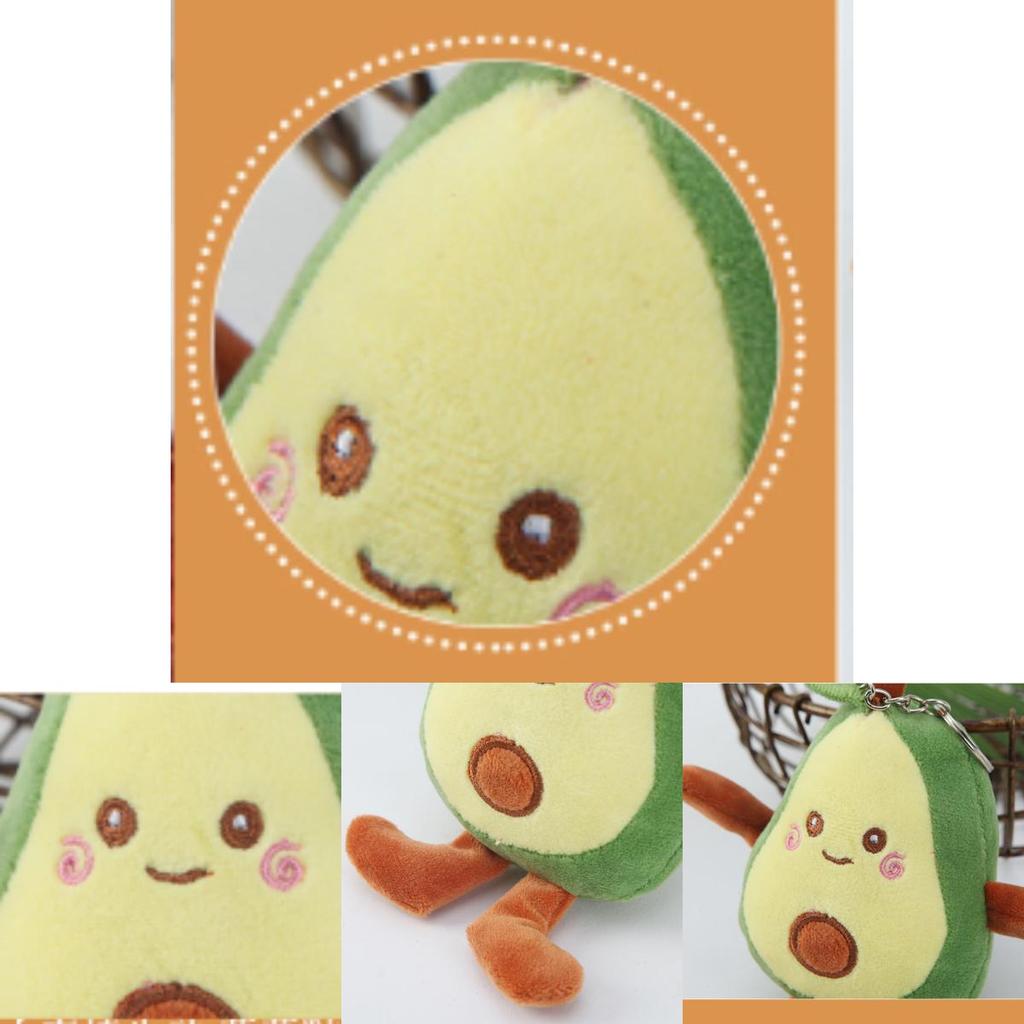 Cute Avocado Plush Toy Cartoon Fruit Doll Stuffed Toy Gift Factory