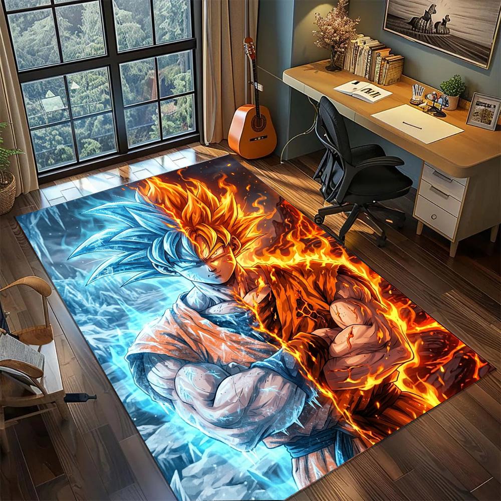 Dragon Ball!Rug Carpet Large Area Rug Non Slip Washable Floor Mat Gamer Room Bedroom Home Decor