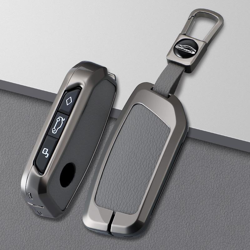 For BMW X1 U11 X7 G07 XM G09 I7 G70 X5 G05 LCI IX IX40 I20 U06 G81 M3 Series 5 7 G60 2023 2024 Leather Car Key Case Cover Shell