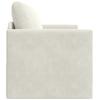 Cream Sleeper Sofa 124 X 71 X 78 Cm Velvet