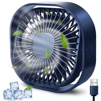 USB-Tischventilator, Mini-Desktop-Lüfter mit 3 einstellbaren Geschwindigkeiten, persönlicher, leiser und leistungsstarker USB-Ventilator