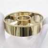 Set of 2 Commercial Stainless Steel Dessert Mold Cutters Baking Accessories Metal Texture Suitable for Baking Cookie