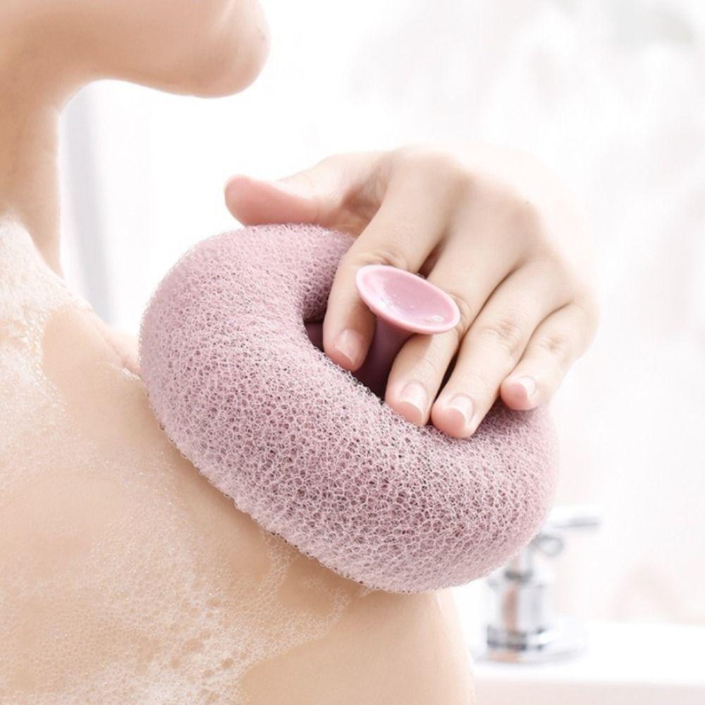 Body Scrubber Cleaning Brush With Suction Cup Body Skin Cleaner Massage Bath Ball  for Bathroom