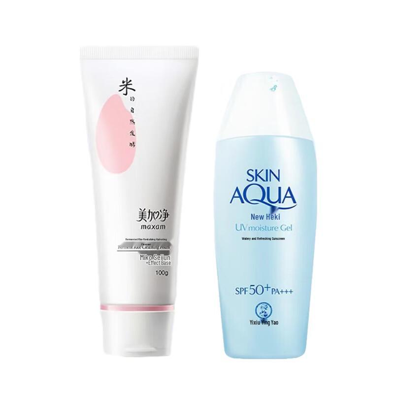 Meijiajing Cleanser & Mentholatum Sunscreen Bundle