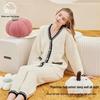 Clearance: Women's Soft Half-Velvet Autumn & Winter Pajama Set
