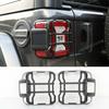 2Pc ABS Tail Light Lamp Guard Protector Cover Bezel for 2018-24 Jeep Wrangler JL