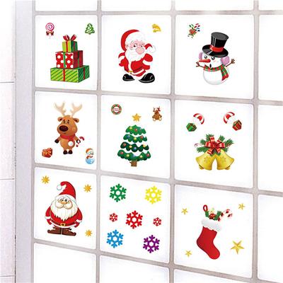 Autocollant de pâte électrostatique pour verre de fenêtre de vacances de noël, décoration actuelle