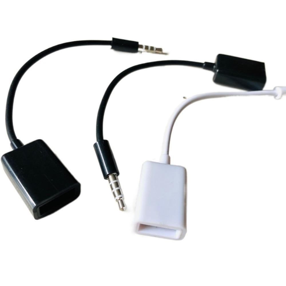 3.5mm Male Usb Female To 3.5mm Car Audio Cable 3.5MM To USB Female Adapter Cable USB Flash Drive