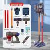 Kids' Electric Pretend Vacuum Cleaner & Cleaning Toy Set: Broom, Dustpan, and Simulated Sweeper.