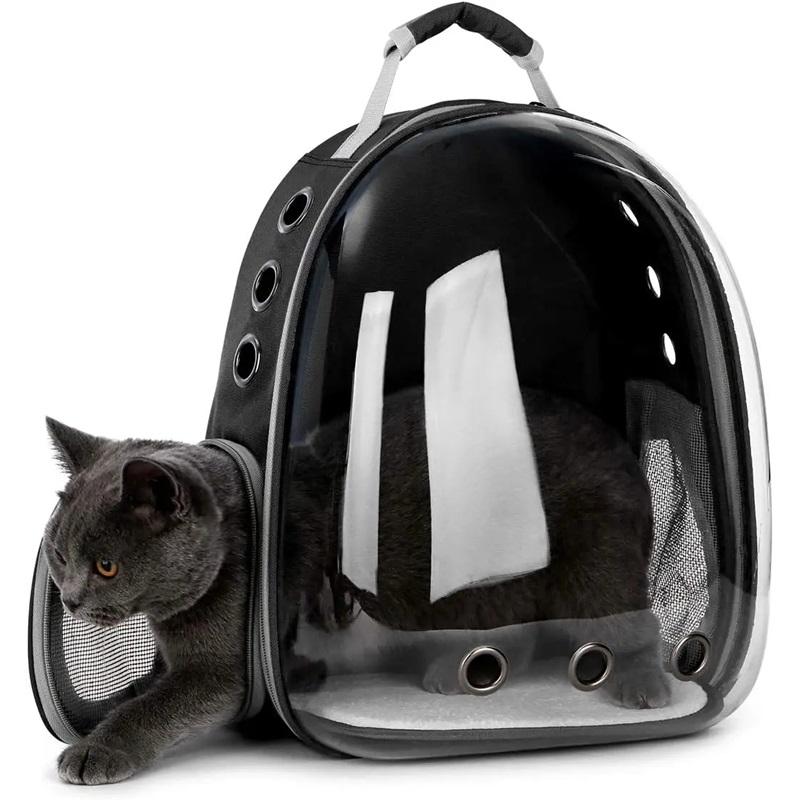 Cat Pet Carrier Backpack Transparent Capsule Bubble Pet Backpack Small Animal Puppy Kitty Bird Breathable Pet Carrier for Travel