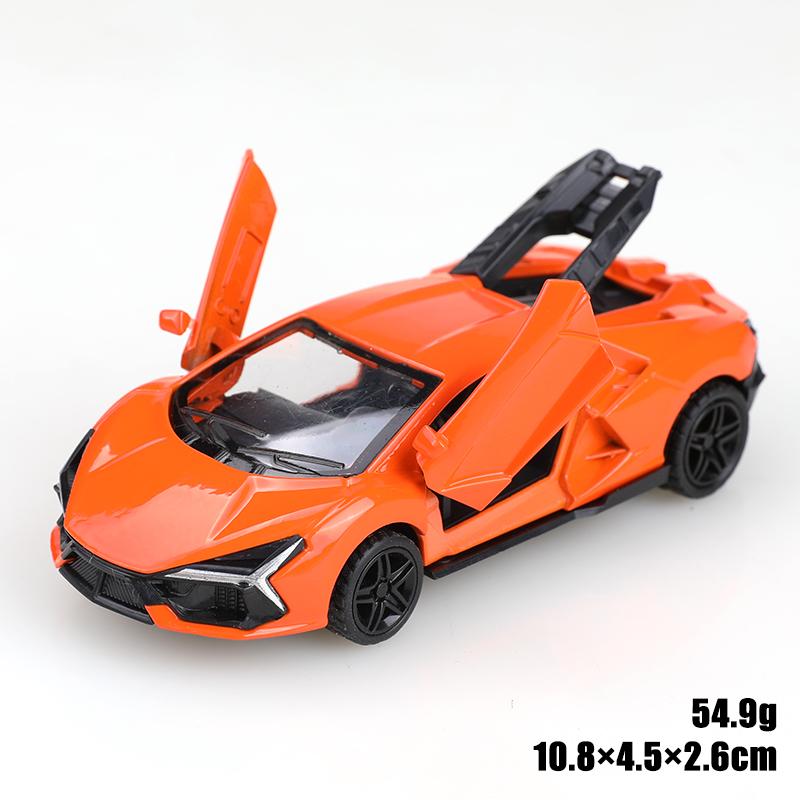 

1:43 scale replica of the SVJ pullback alloy car model, children s toy, die-cast metal, pullback function.